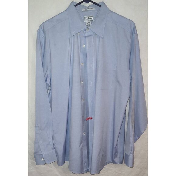 LL Bean Men's Bean's Wrinkle-Resistant Everyday Shirt, Traditional Fit, Long-Sle - Picture 1 of 5